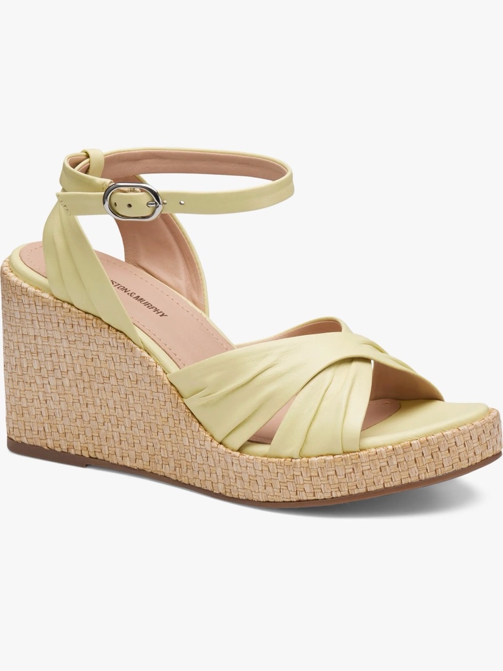 Johnston and Murphy Marcia Ankle Strap Platform Wedge Sandal